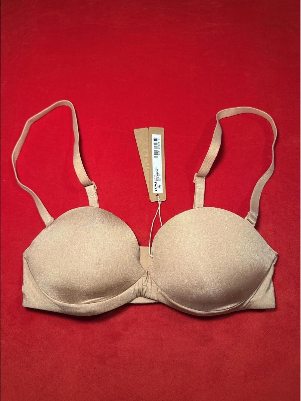 Skims Ultimate Push Up Strapless Bra Color Clay Size 30A